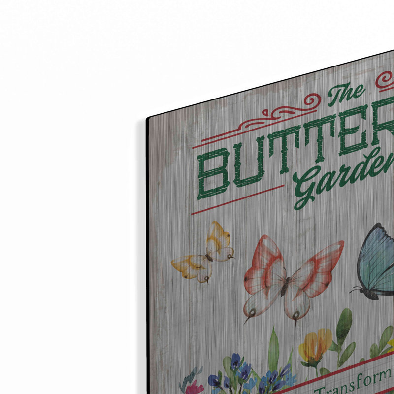 «Butterly Farm» par Mollie B Art, H 12 po x l 12 po
