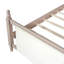 Lit plateforme simple en métal, rose