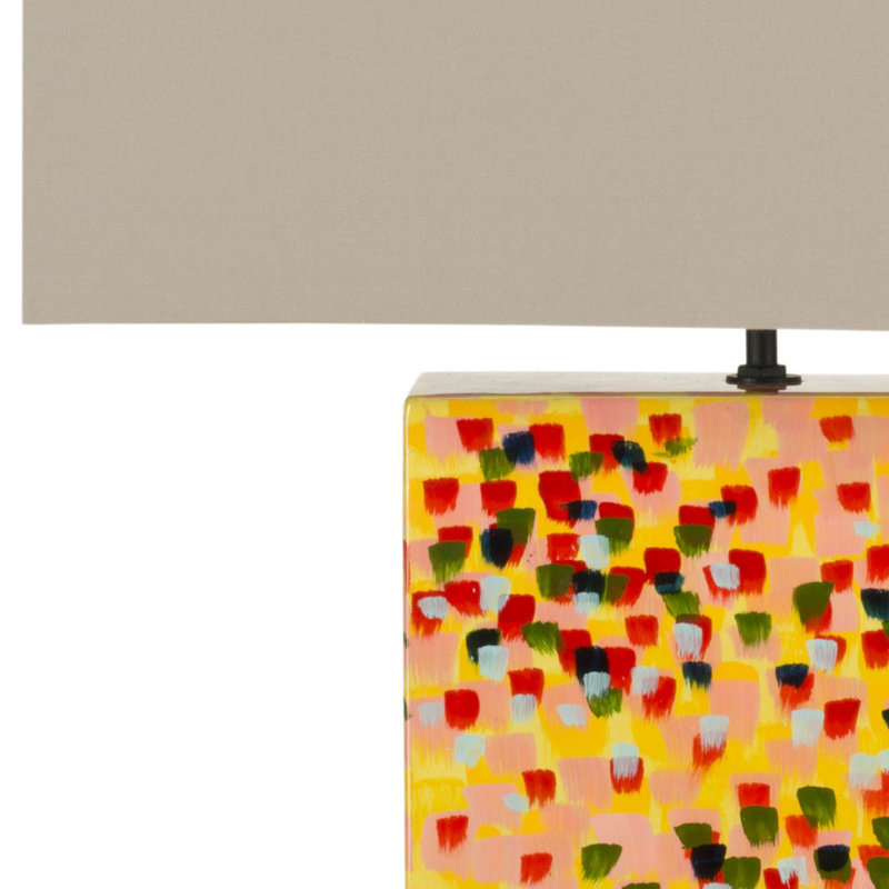 Lampe de table 16,5 "Regis, Jaune
