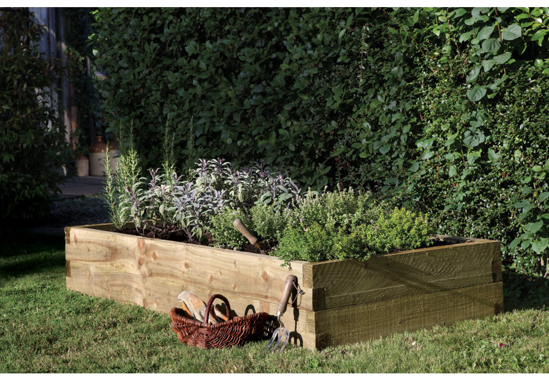 Caledonian Handmade Wood Raised Garden Bed