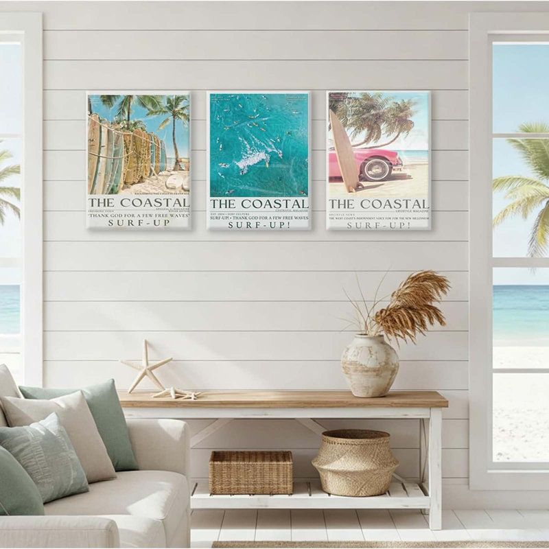 3 Piece Wrapped Canvas Wall Art