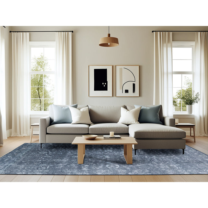 Husby Oriental Indoor Rug, Rectangle 6' x 9'