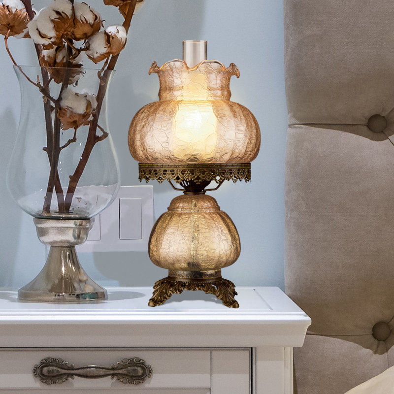 Rose Court Hurricane Table Lamp