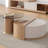 Round multi-functional simple tea table