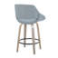 Tabouret de comptoir à hauteur fixe avec pivot-1760097599