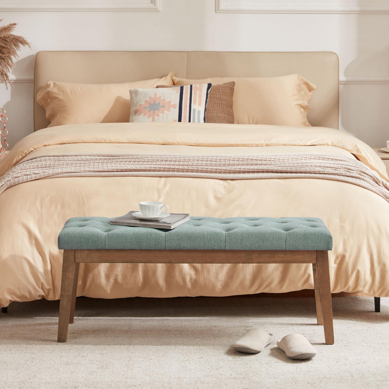 Banc de chambre pour l'extrémité du lit, Sarcelle
