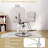 Salon Chair For Hair Stylist,Barber Chair For Home Barbershop With Professional Hydraulic Pump -White/Silver-129176279-108808825