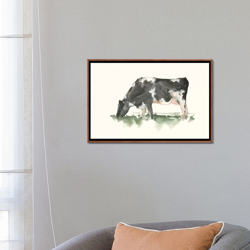 «Grazing Farm Animal II» par Ethan Harper - reproduction d'art, H 18 po x l 26 po x P 1,5 po, Pas de tapis