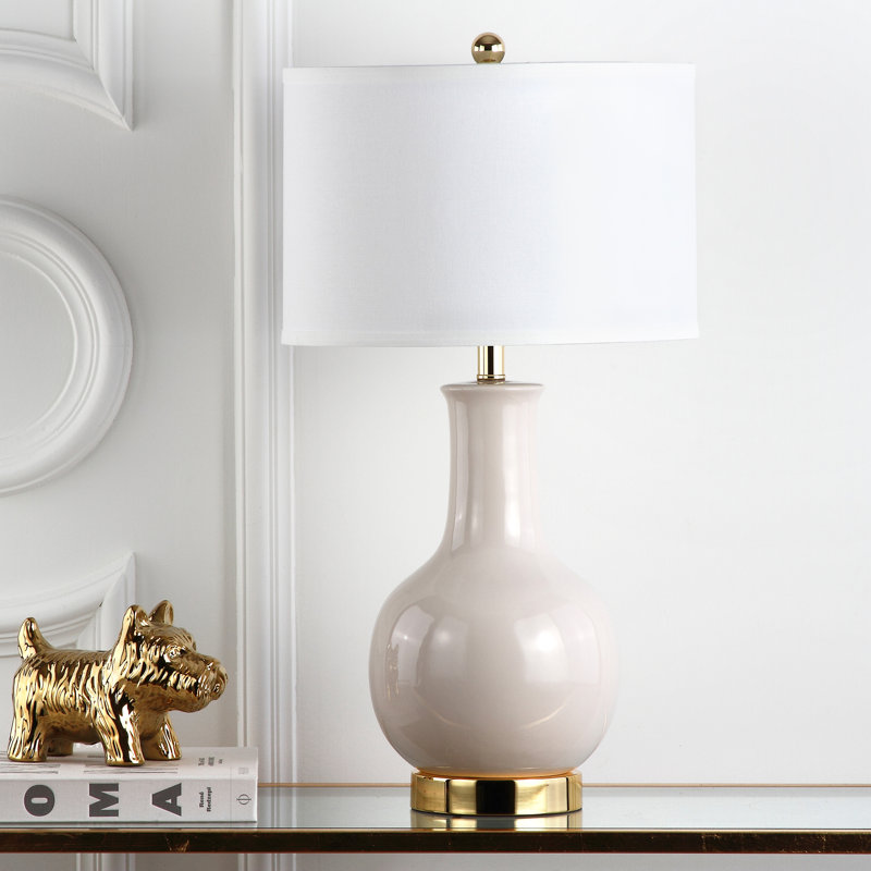 SantaAna Ceramic Table Lamp, Gray