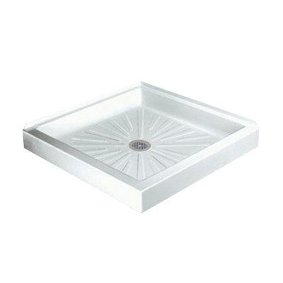 Durabase 34'' W 34'' D Square Double Shower Base