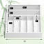 Organisateur d'ustensiles, organisateur de tiroir à couverts - Organisateur de couverts en bambou à 7 emplacements, séparateur multifonctionnel pour couverts de cuisine, accessoires pour cheveux, outils de réparation, ensemble d'art L13” x l17” (Blanc)