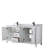Daria 72'' Double Bathroom Vanity with Carrara Marble Top-40066174-80205427-61132183