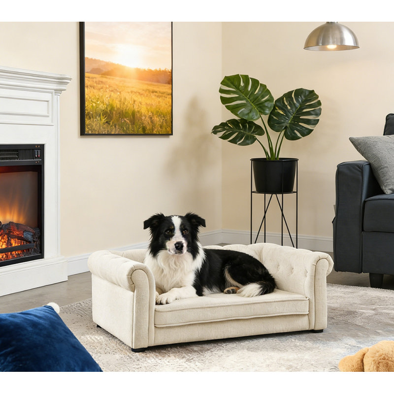 Canapé-lit pour chien durable, Beige