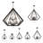 Buckeys 15-Light Dimmable Metal Geometric Chandelier-22712118
