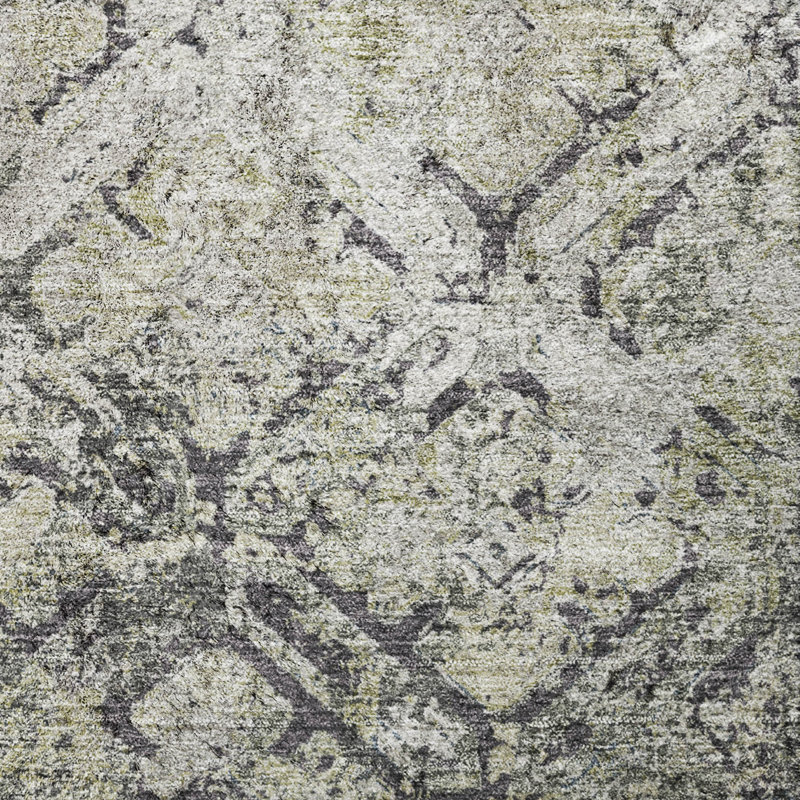 Tapis à poils longs Dream Shag Diamond de qualité supérieure, lavable à la machine, Silver, 9' x 12'