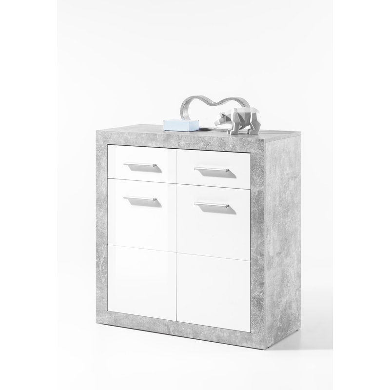 Sideboard Hoye 82 cm, Grey/White