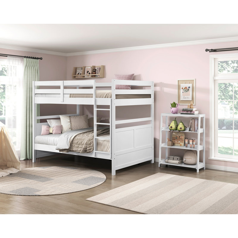 Meuble de rangement moderne en bois avec 3 tablettes, Blanc