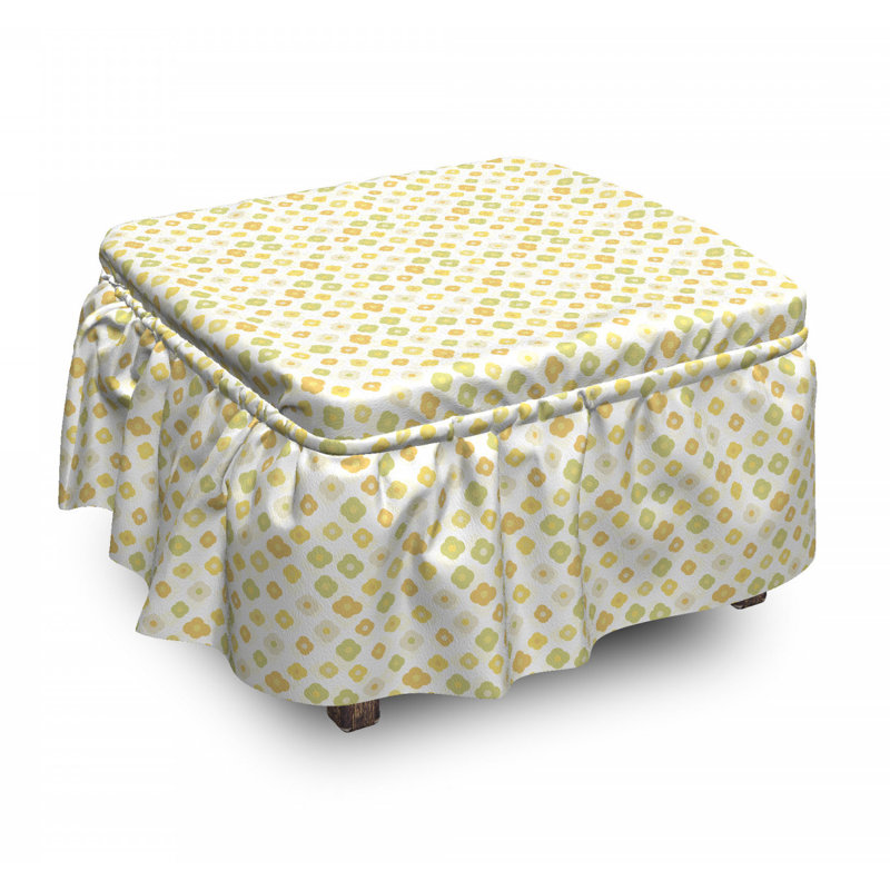 Box Cushion Ottoman Slipcover