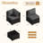 8-Piece Patio Furniture Set with Propane Gas Fire Pit Table-599686392-599686393