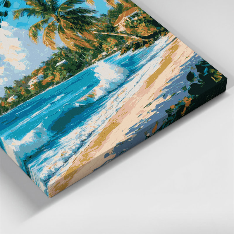 Cities Barbados Blue Canvas Wall Art