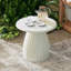 Table d'appoint ronde pour le patio, table d'appoint pour l'extérieur en acier et métal, table de bout décorative pour le patio-1964222695