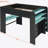 Full Size Kohlton Bunk Bed With Height-Adjustable Desk,Wardrobe,Ample Storage Space,And RGB Light, Blue(OLD SKU:LT000266AAC)-1505425012