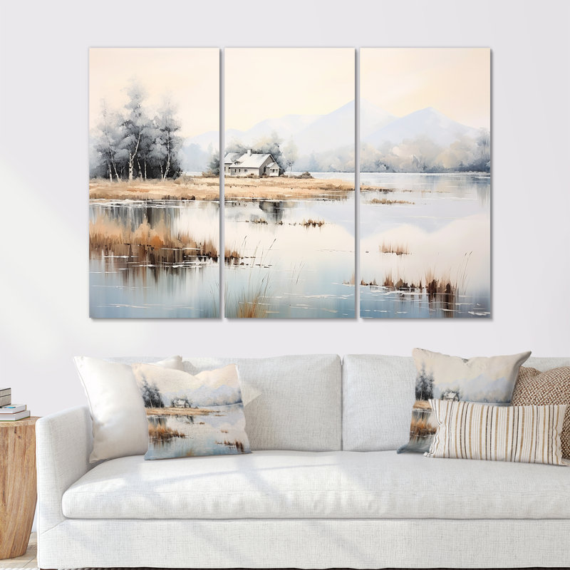 Ensemble de salon Scenic Lake House Tranquility II - Lakes Lakehouse, Toile tendue, H 40 po x l 60 po x P 1 po