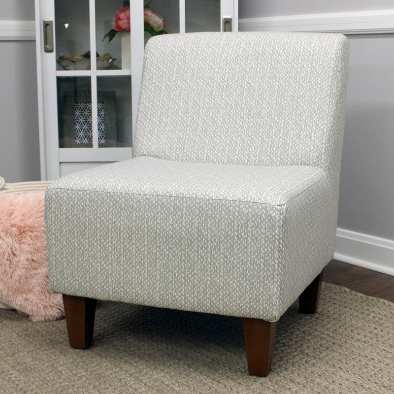 Adamski Upholstered Slipper Chair, Gray