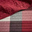 Ensemble de literie réversible à carreaux 6 pièces pour lit de jour avec jupe de lit et coussin décoratif, taille simple, rouge/noir