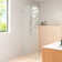 Solaris 38 in. x 78 in. Fully Frameless Radius Single Fixed Shower Panel