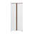 Ratzer 28'' Wide Mid-Century Modern 11-Shelf Storage Cabinet in Brown and White-1423217528