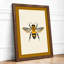 Detailed Bee Study Botanical - Framed Print-947692901-947692902
