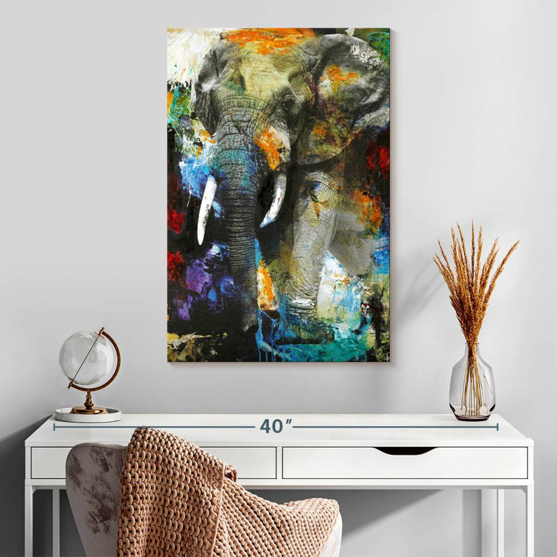 Brampt Blotchy Elephant, 30" H x 20" W