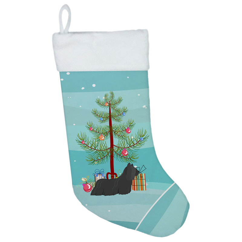 Chaussette de noël joyeux de noël, Skye terrier