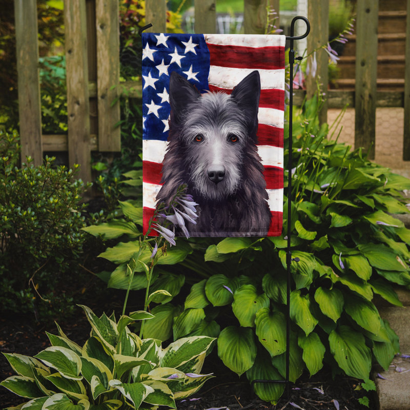 Polyester à 2 côtés 15 x 11 po drapeau de jardin, Bouvier des Ardennes