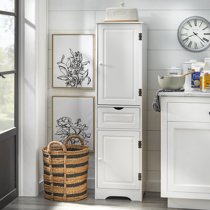 Ahaziah Armoire 76.5 Tall 4-Door 1-Drawer Kitchen Pantry Lark Manor