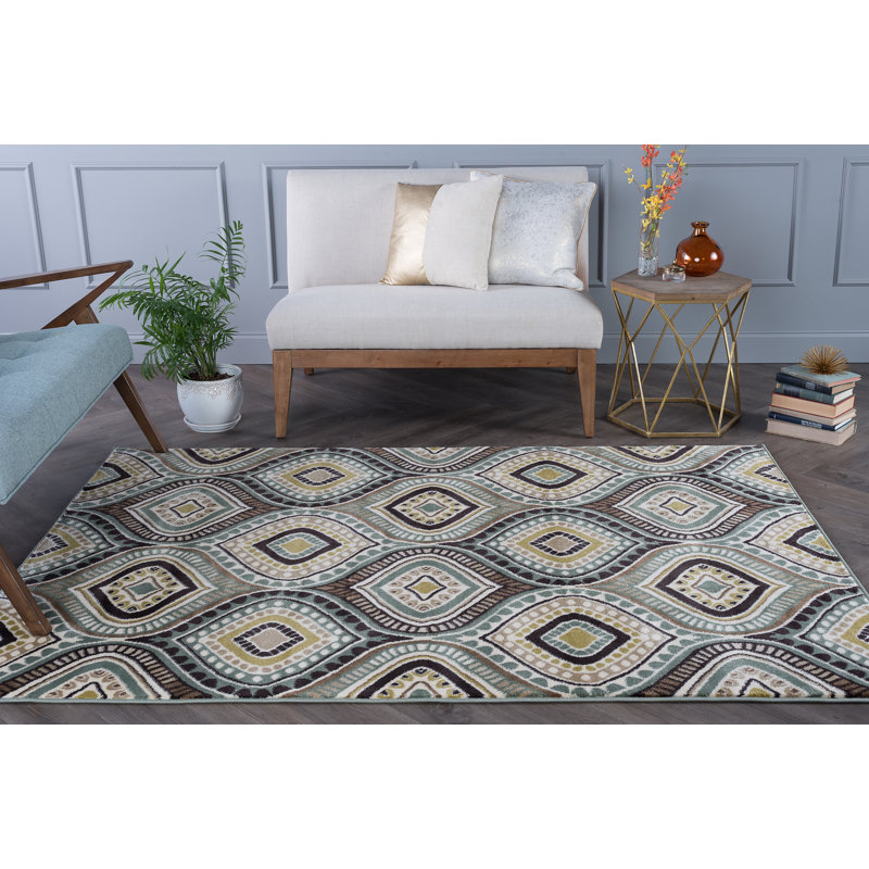 Tapis écume de mer / brun Martello, Rectangle 7 pi 10 po x 10 pi 3 po