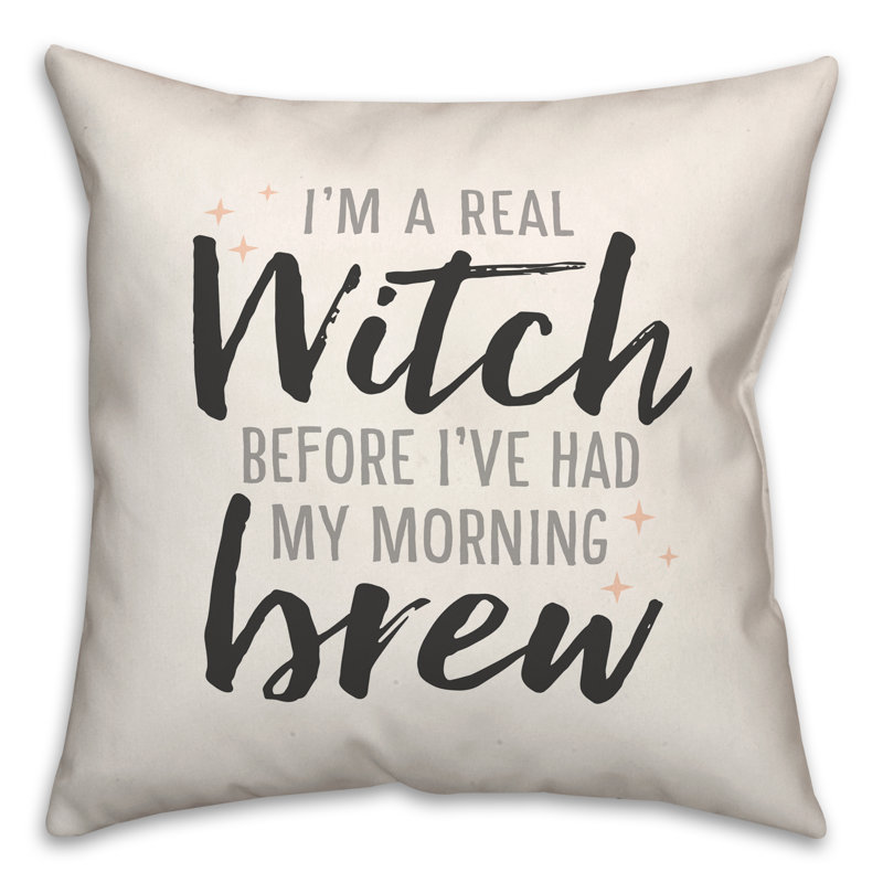  Housse et insert de coussin carré Witch Morning Brew Light, 20 po X 20 po