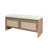 PP Rattan Storage Bench with Cushion