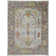 Karina Hand Knotted Wool Floral Area Rug in Blue/Gray/Rust/Gold