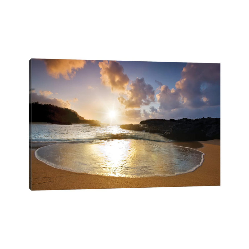 Round Wave I by Dennis Frates - Wrapped Canvas Print, 20.32 cm H x 30.48 cm W