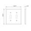 Plaque murale double en fer noir Ageless