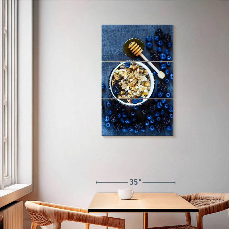Yarlin Nutritious Dark Berries, 57" H x 36" W