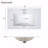 30" Bathroom Vanity with Single Sink, Combo Cabinet Undermount Sink, Bathroom Storage Cabinet with 2 Doors and a Drawer, Soft Closing, Multifunctional Storage, Solid Wood Frame-844715934