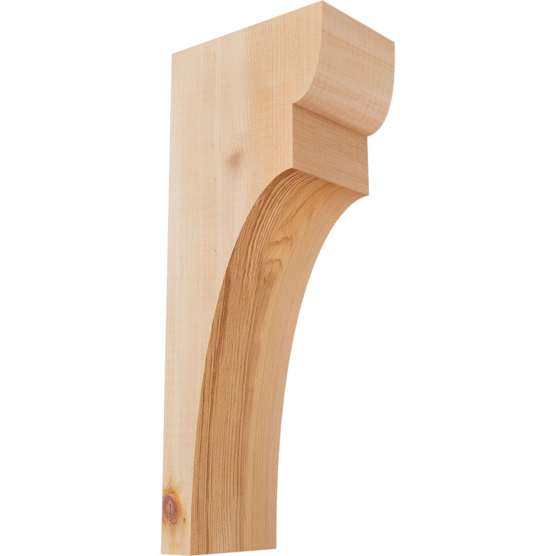 Yorktown Corbel, H 14 po x l 3,5 po x P 6 po, Cèdre rouge, Lisse