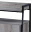 Meuble télé 4 portes en chêne gris et noir