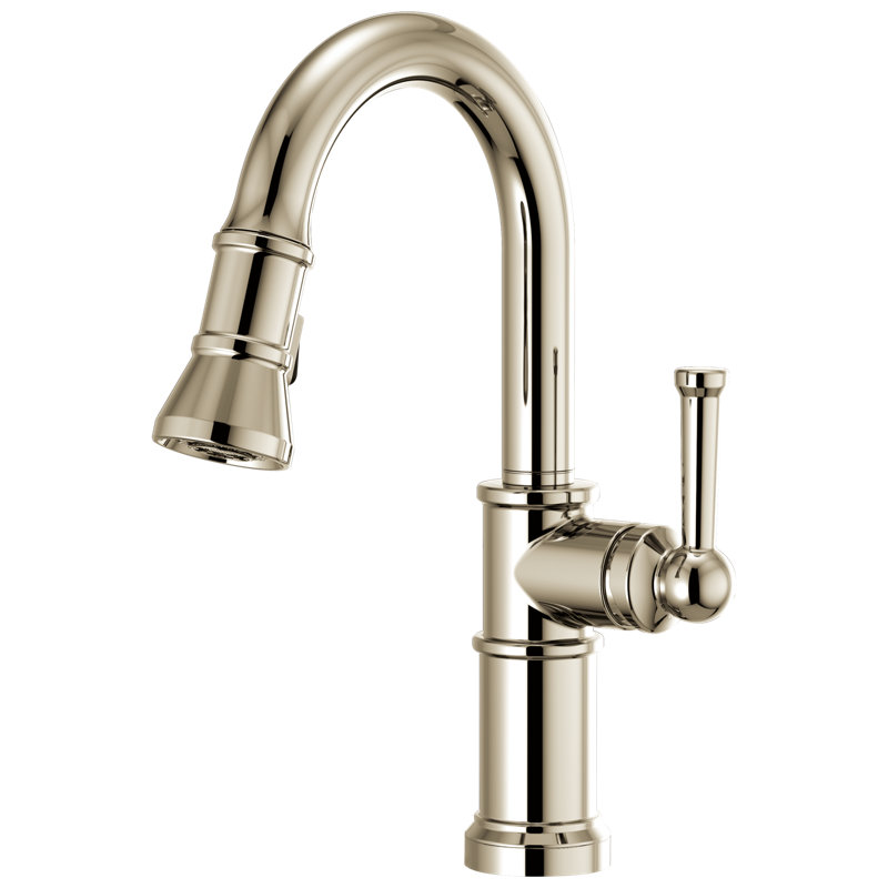 Artesso® Pull-Down Prep Faucet, Polished Nickel