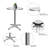 Duveen Round Metal Dining Table