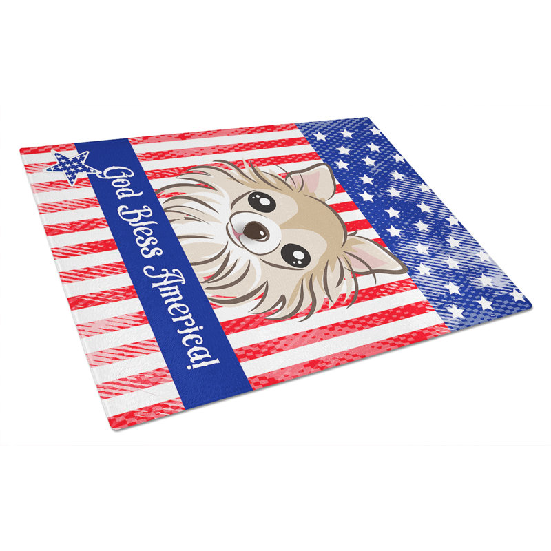 Planche à découper en verre trempé en verre trempé caroline de l’bless american, Chihuahua