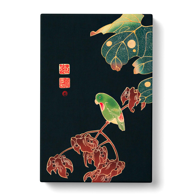 Parakeet Parrot by Ito Jakuchu - Wrapped Canvas, 76cm H x 50cm W x 3cm D